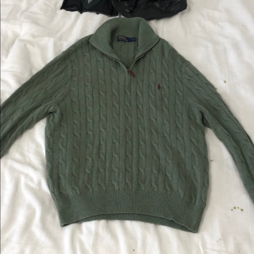 Men polo sweater